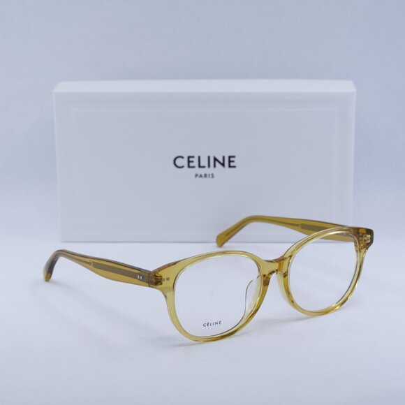 Final Price! Celine CL50007F 039 Yellow Eyeglasses 52mm - Picture 1 of 11